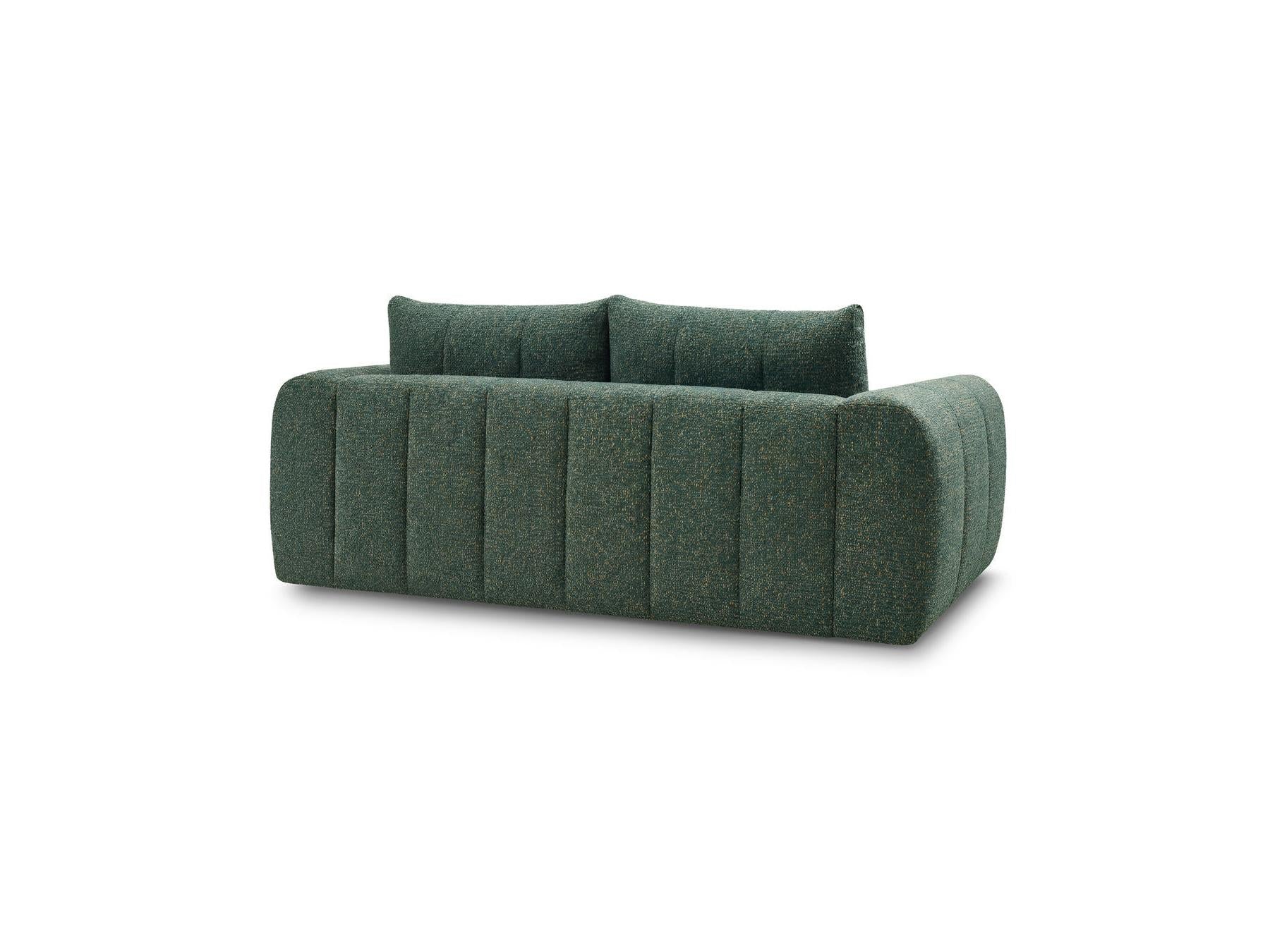 Nesty - Canapé Droit Fixe 3 Places - Tissu Chiné