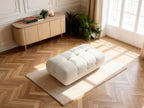 Large Laura Pouffe in Mottled Fabric