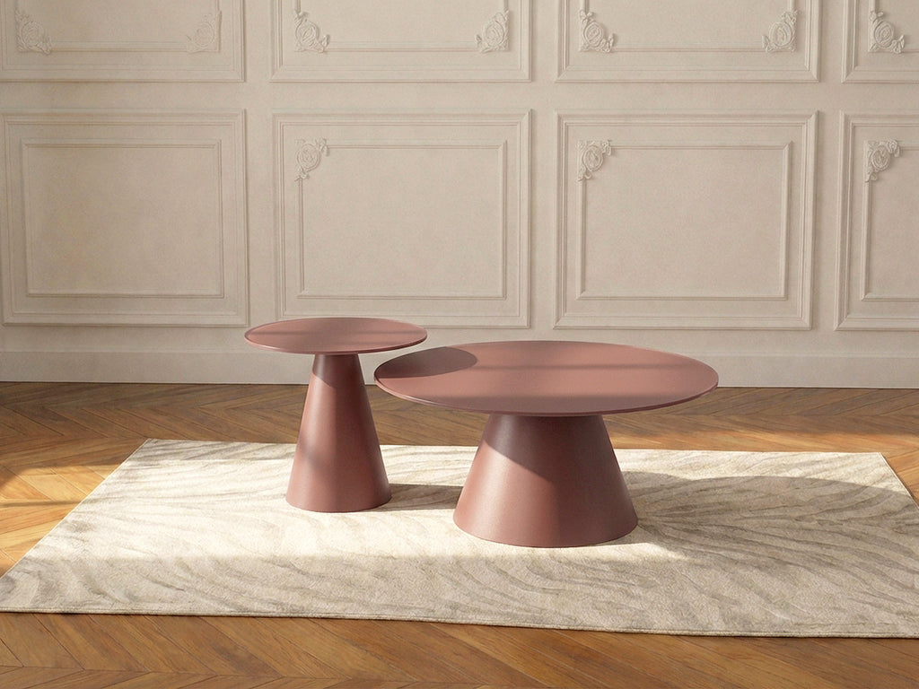 Set De 2 Tables Basses Valia Verre Trempé Et Métal