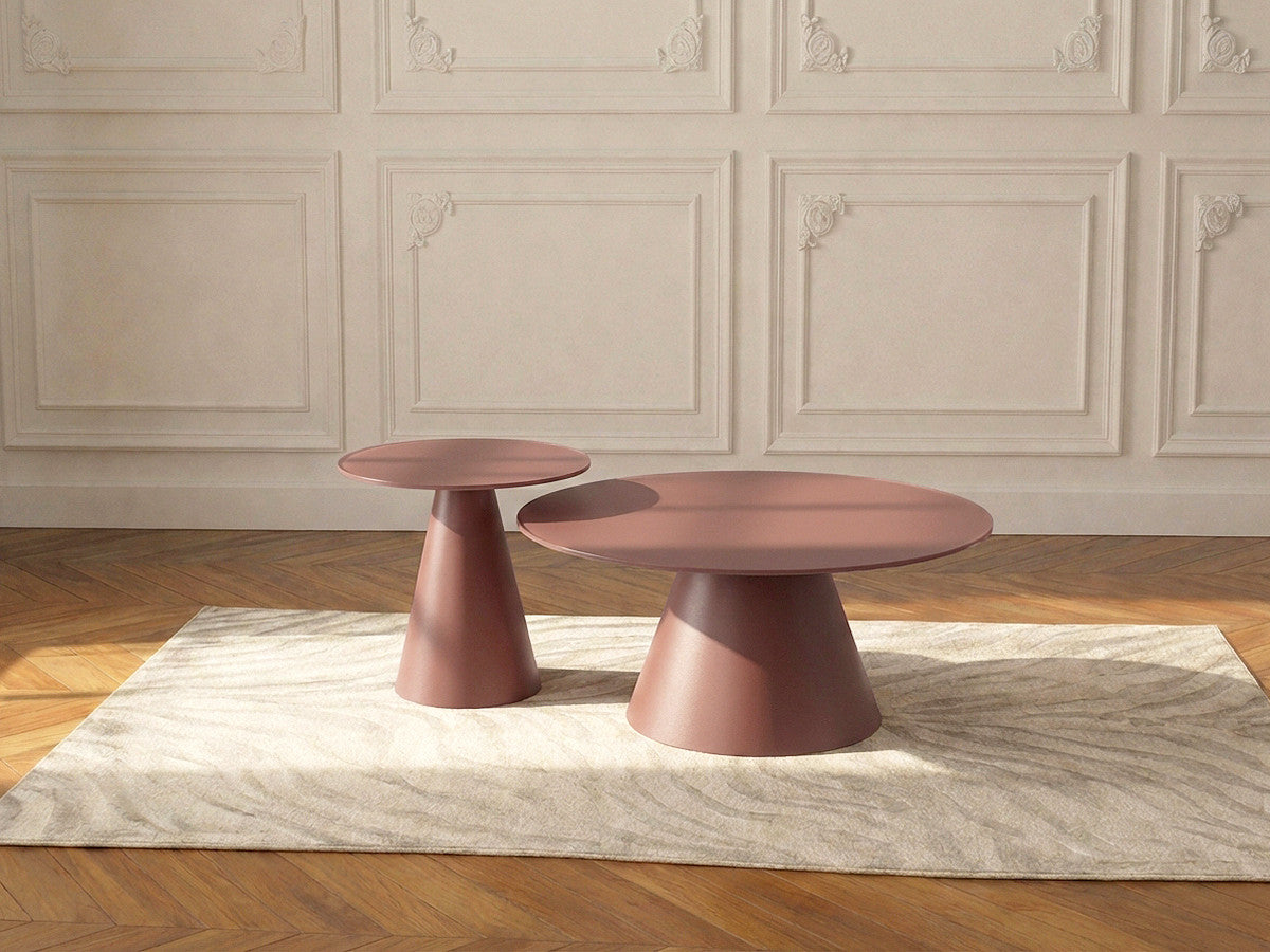 Set De 2 Tables Basses Valia Verre Trempé Et Métal