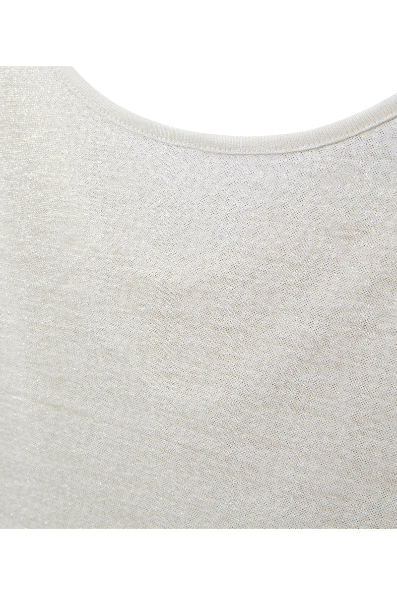 Top En Lin - Blanc Chiné - Femme