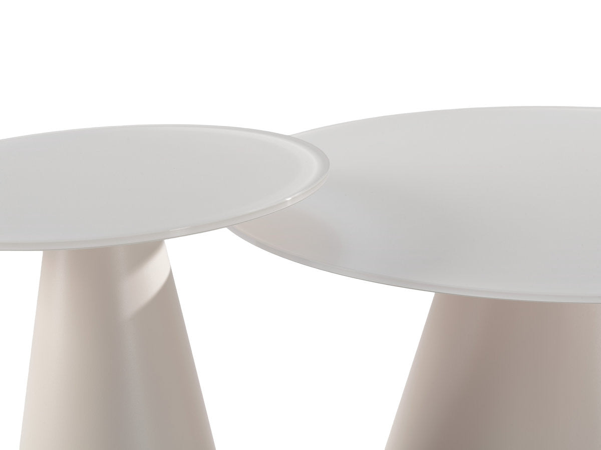Set De 2 Tables Basses Valia Verre Trempé Et Métal