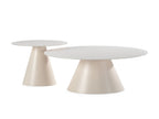 Set De 2 Tables Basses Valia Verre Trempé Et Métal