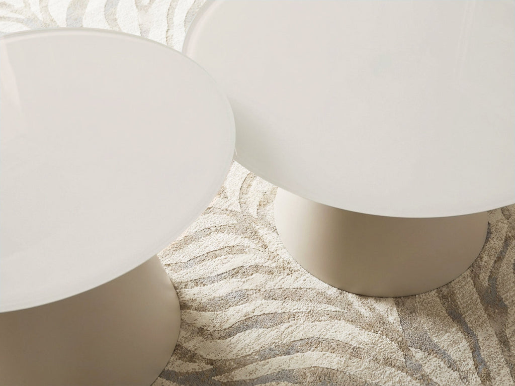 Set De 2 Tables Basses Valia Verre Trempé Et Métal