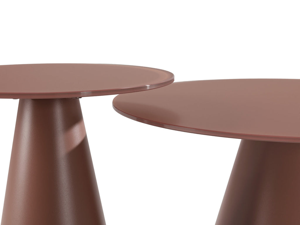Set De 2 Tables Basses Valia Verre Trempé Et Métal
