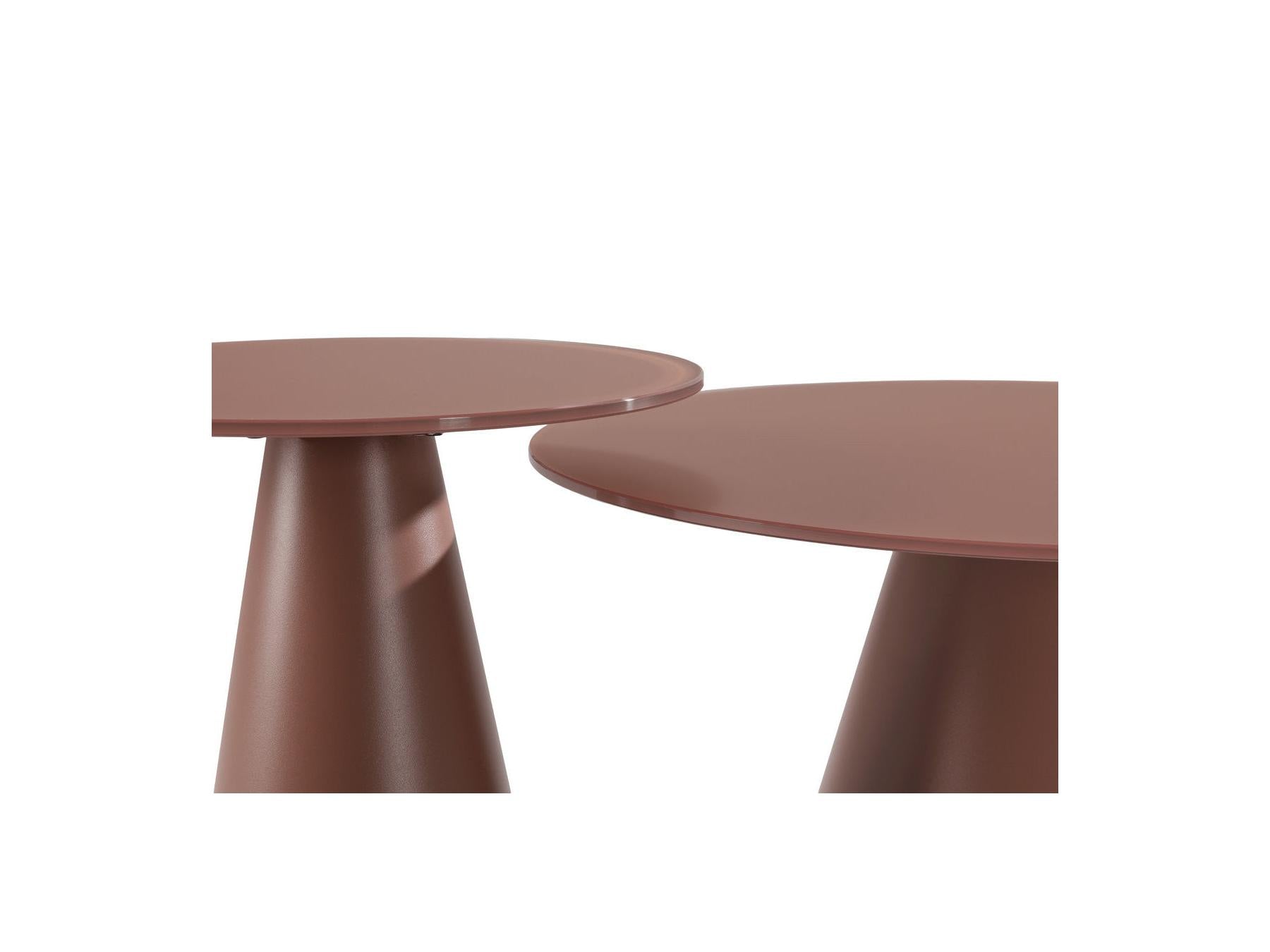 Set De 2 Tables Basses Valia Verre Trempé Et Métal
