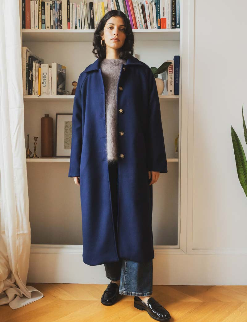Cappotto Blu Navy Odran