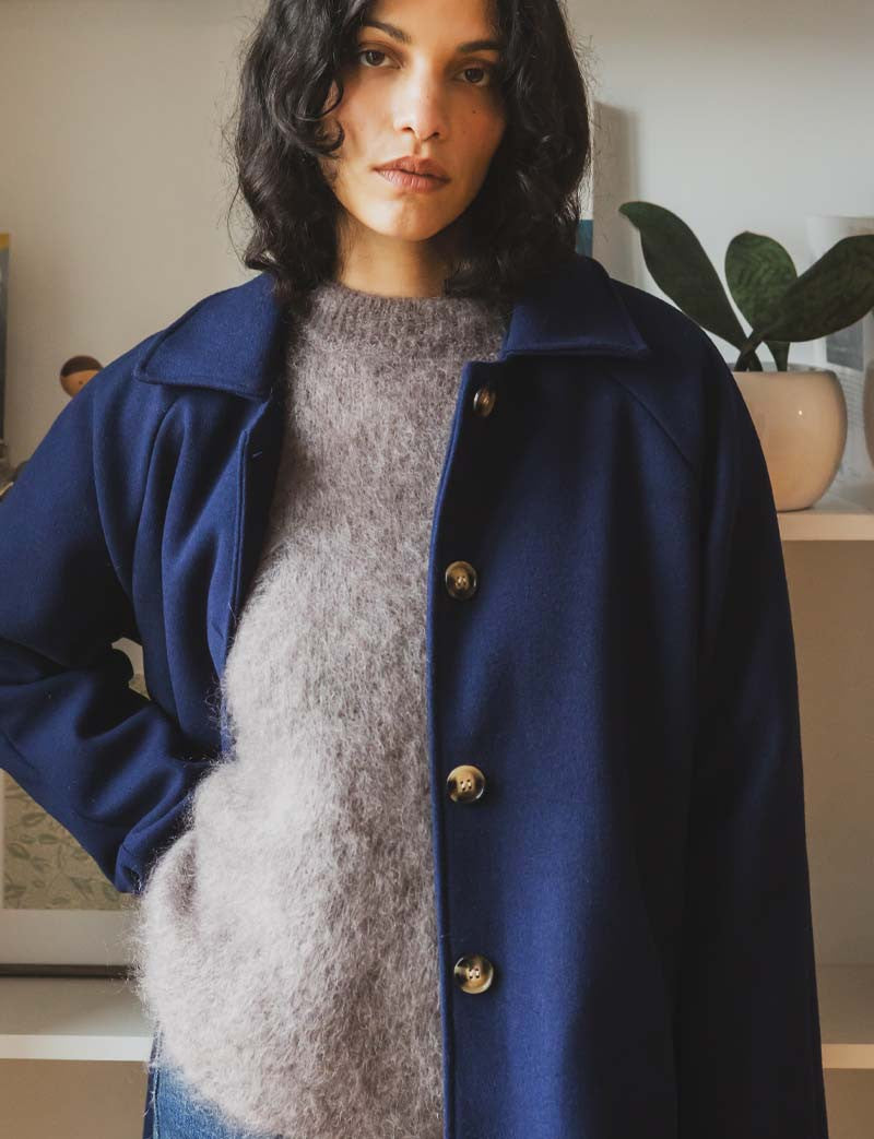 Cappotto Blu Navy Odran