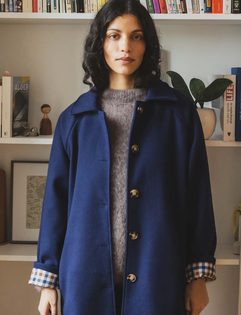 Cappotto Blu Navy Odran
