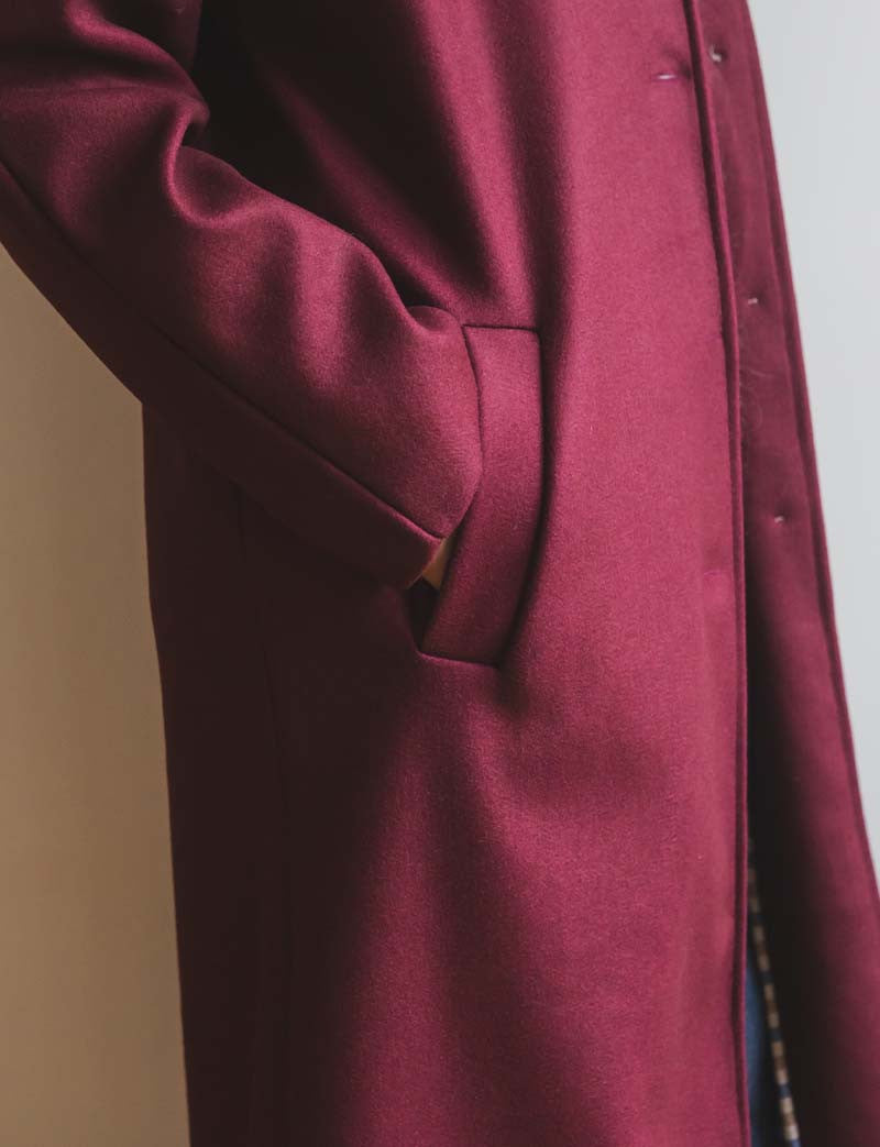 Manteau Bordeaux Odran