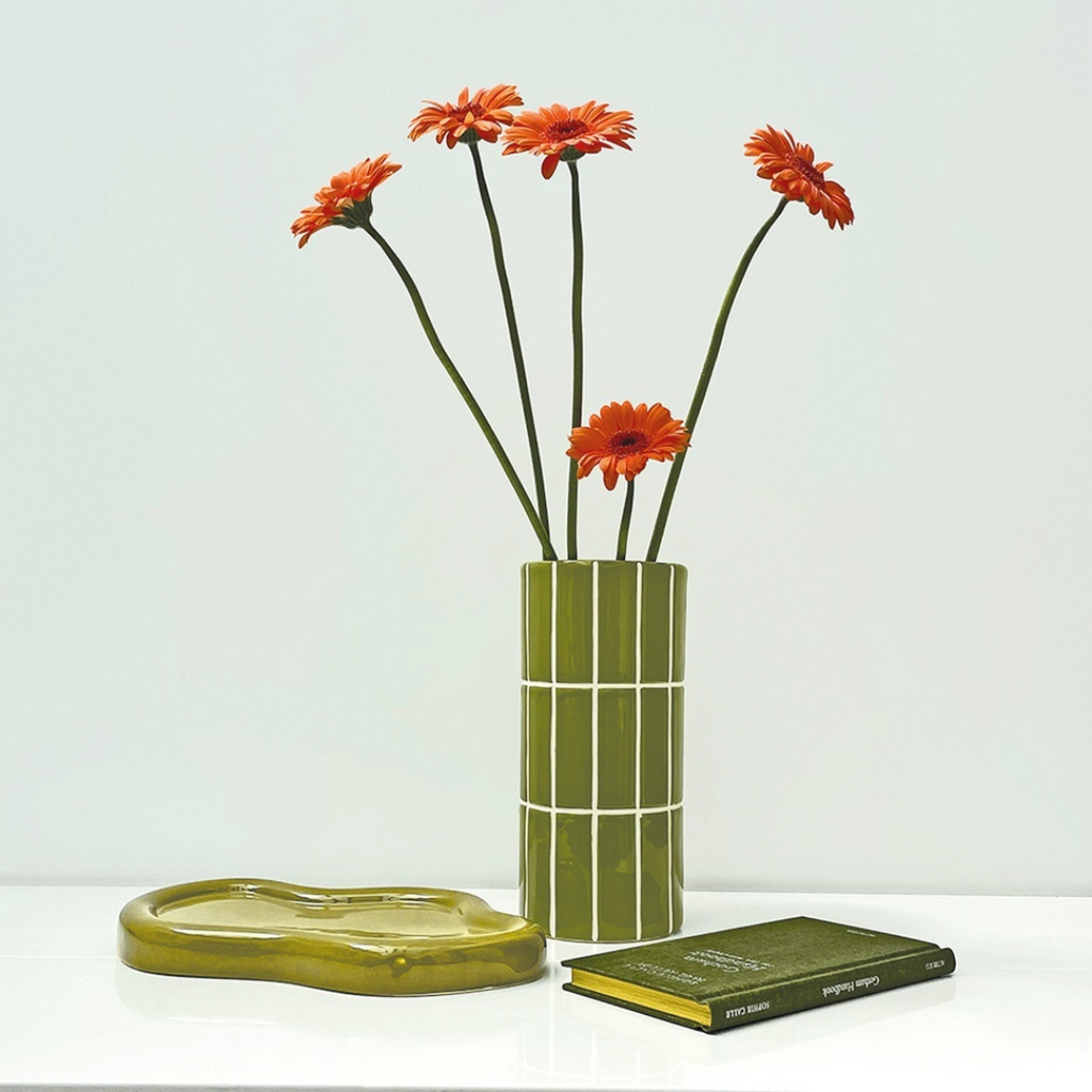 Noa Tile Effect Vase