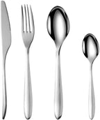 24 Piece Cutlery Set - Stainless Steel - Polished Mirror Finish Stainless Steel