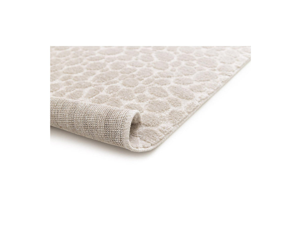 Giso - Tapis Poils Ras - Motif Abstrait - Beige