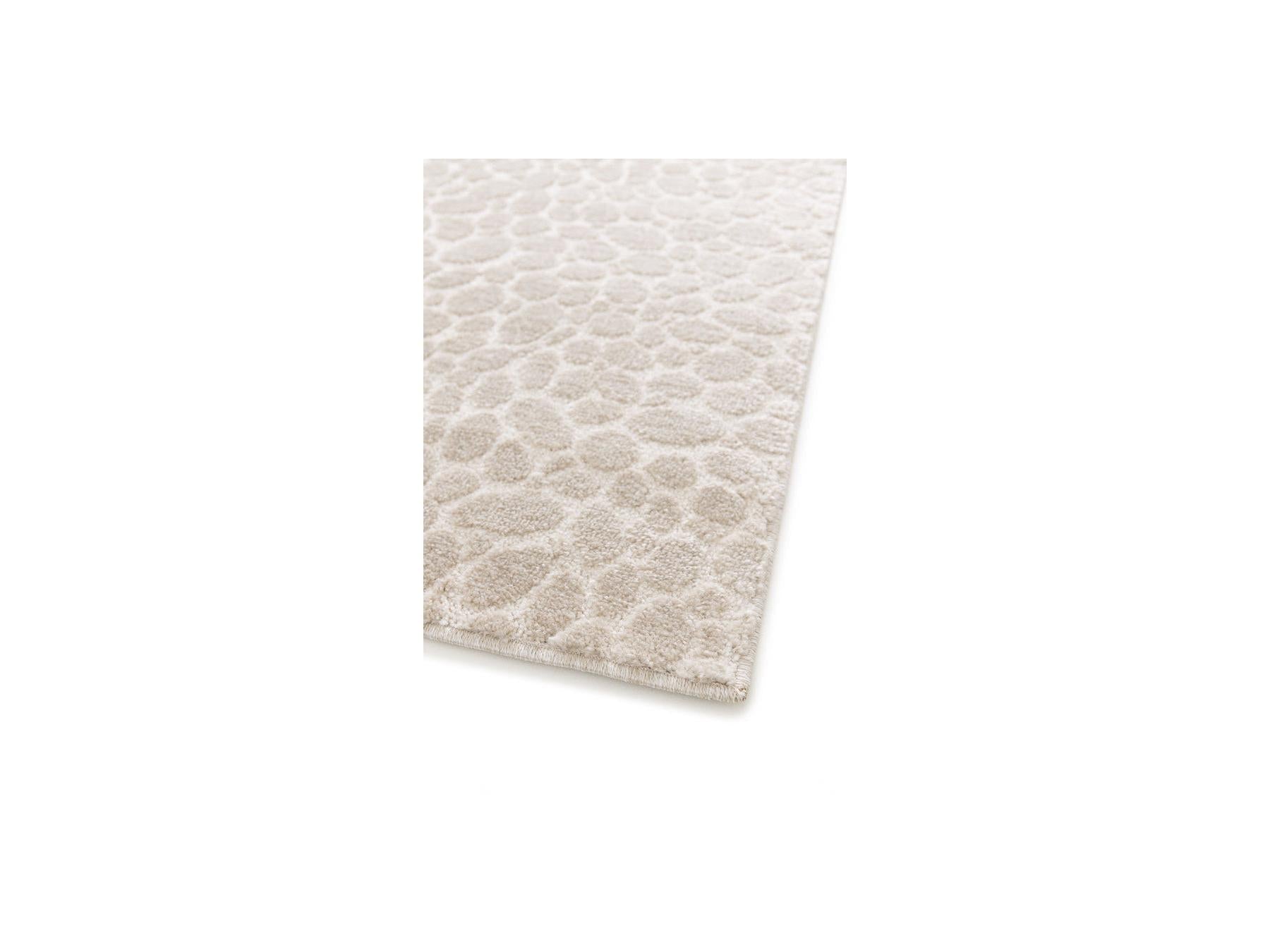 Giso - Tapis Poils Ras - Motif Abstrait - Beige