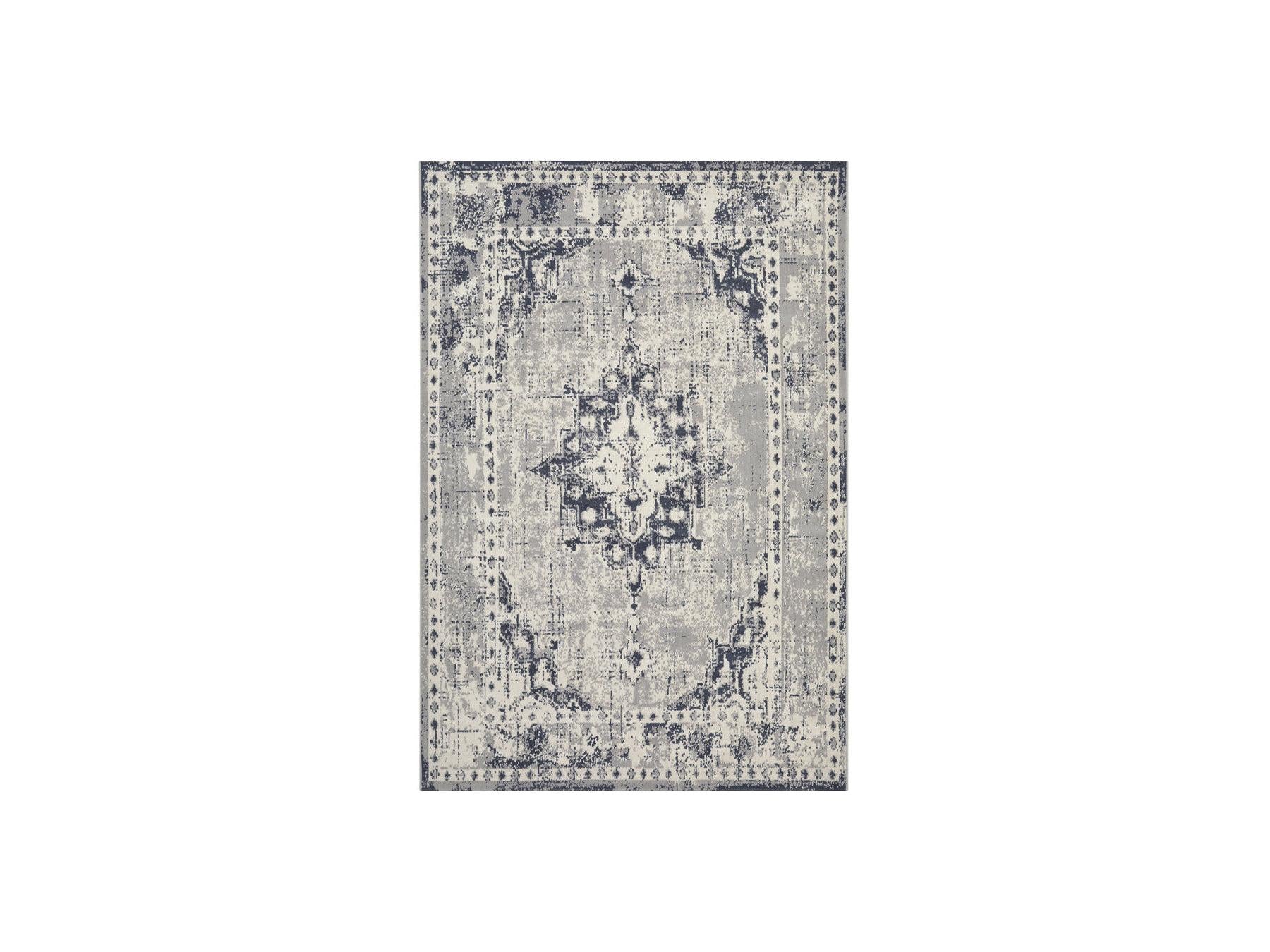 Minerva - Tapis Poils Ras - Vintage - Gris