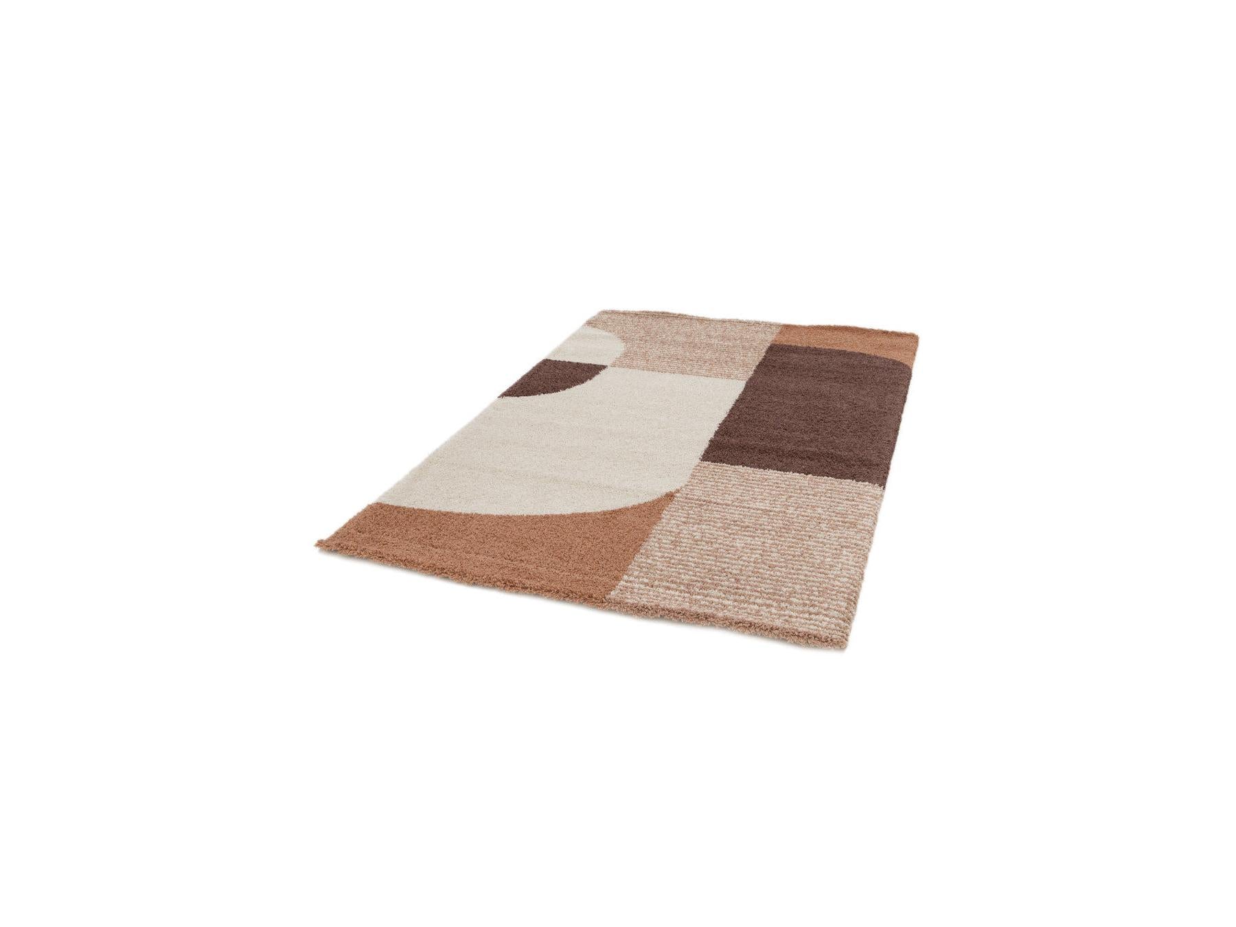 Sorella - Tapis Poils Longs - Motif Graphique - Beige