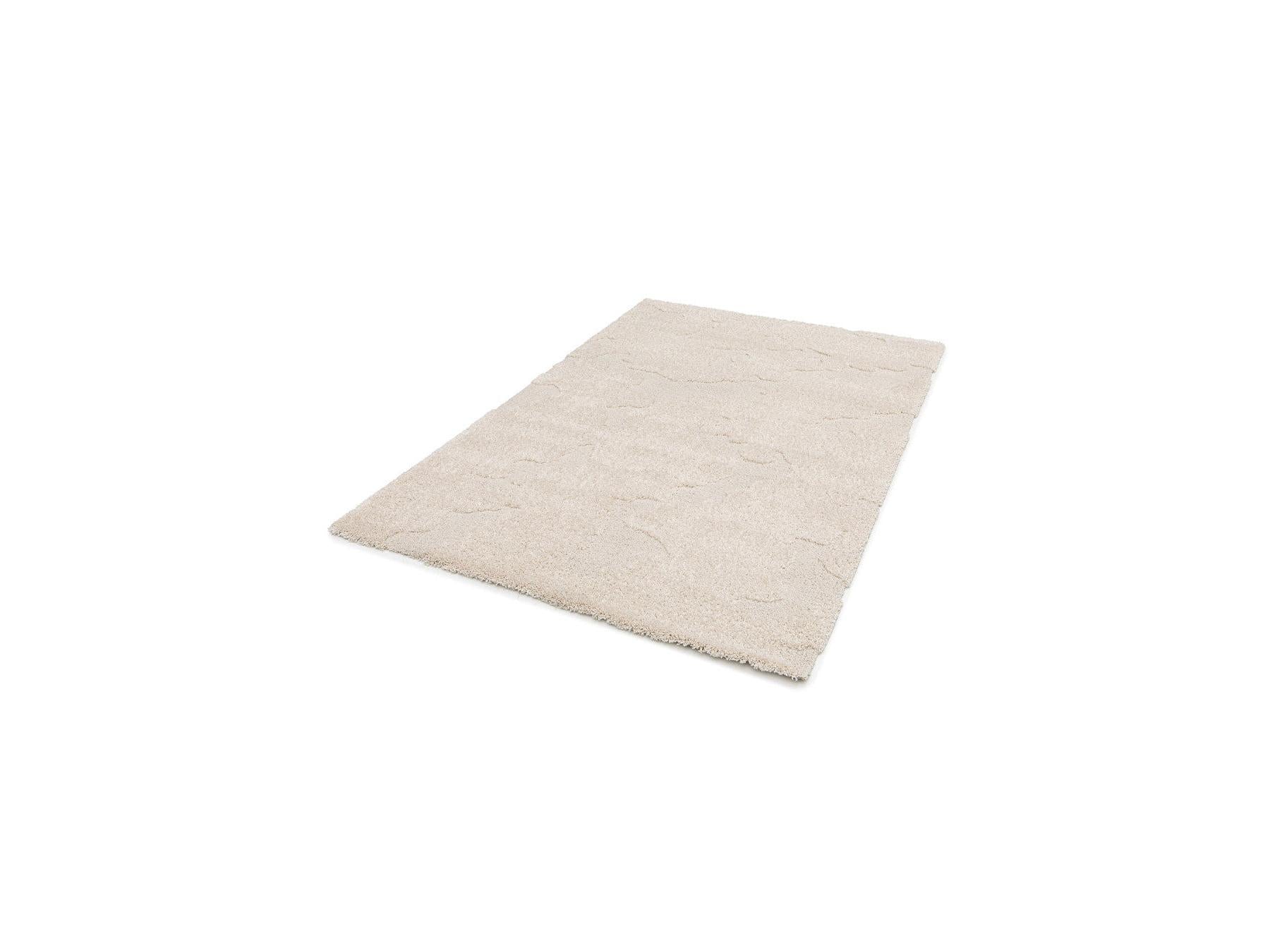 Embren - Tapis Poils Longs Embren Motif Abstrait - Beige