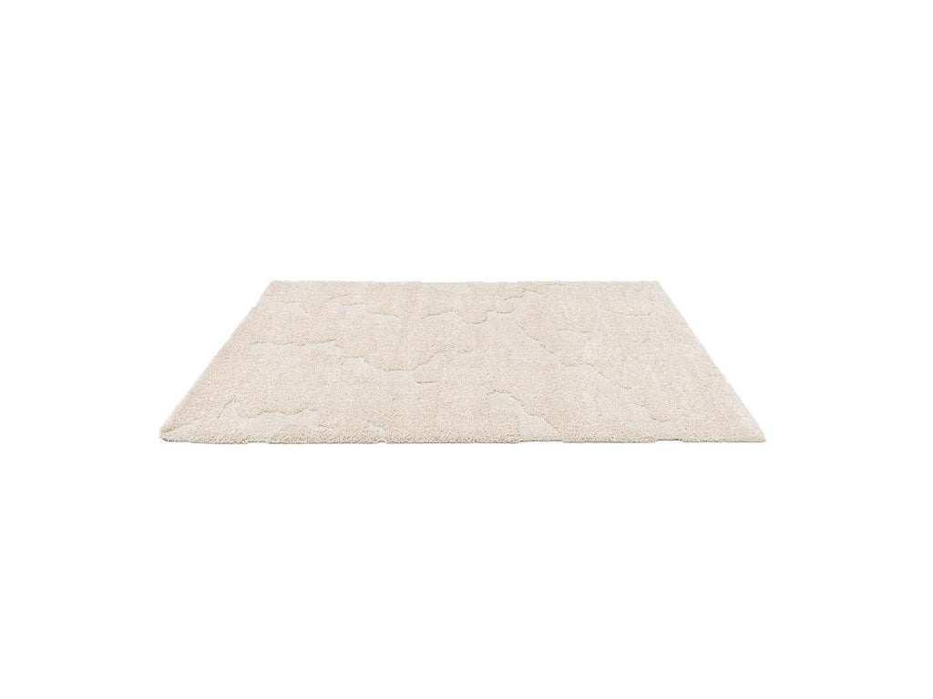 Embren - Tapis Poils Longs Embren Motif Abstrait - Beige