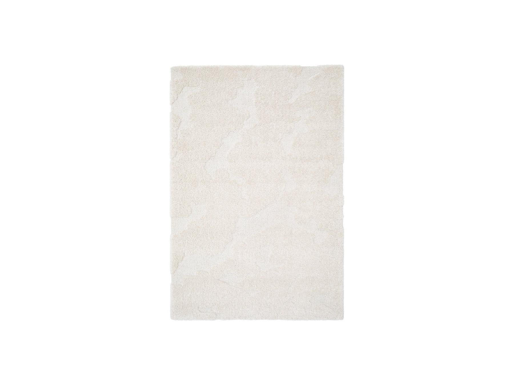 Embren - Tapis Poils Longs Embren Motif Abstrait - Beige