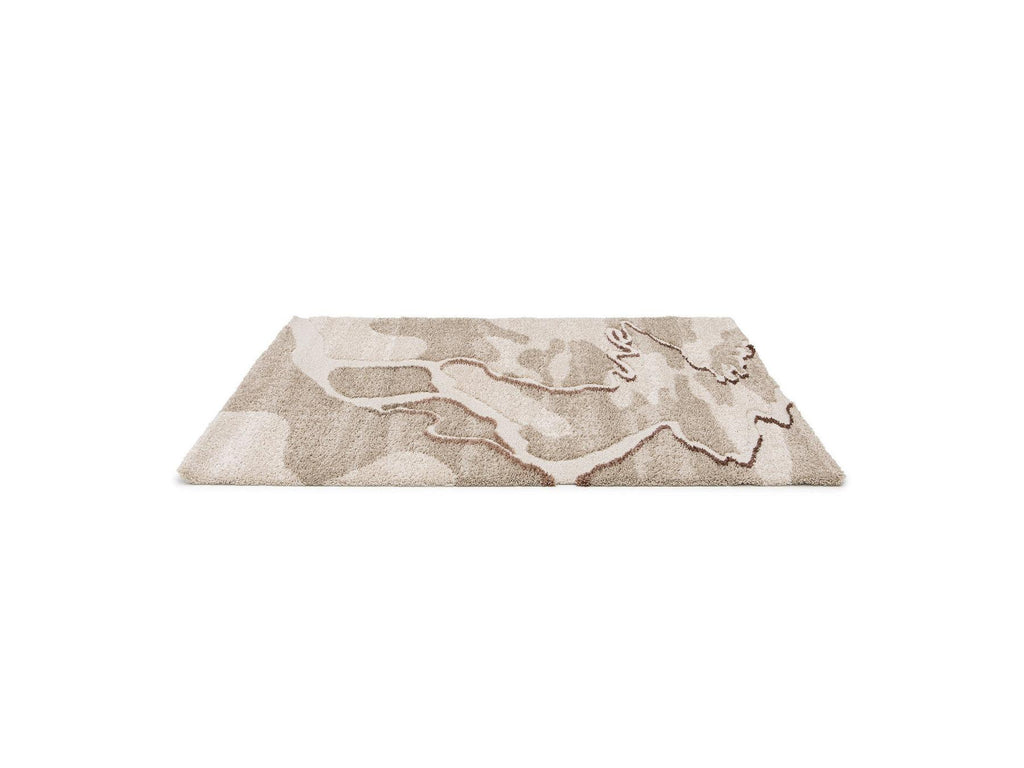 Elvia - Long Pile Rug - Abstract Pattern - Beige