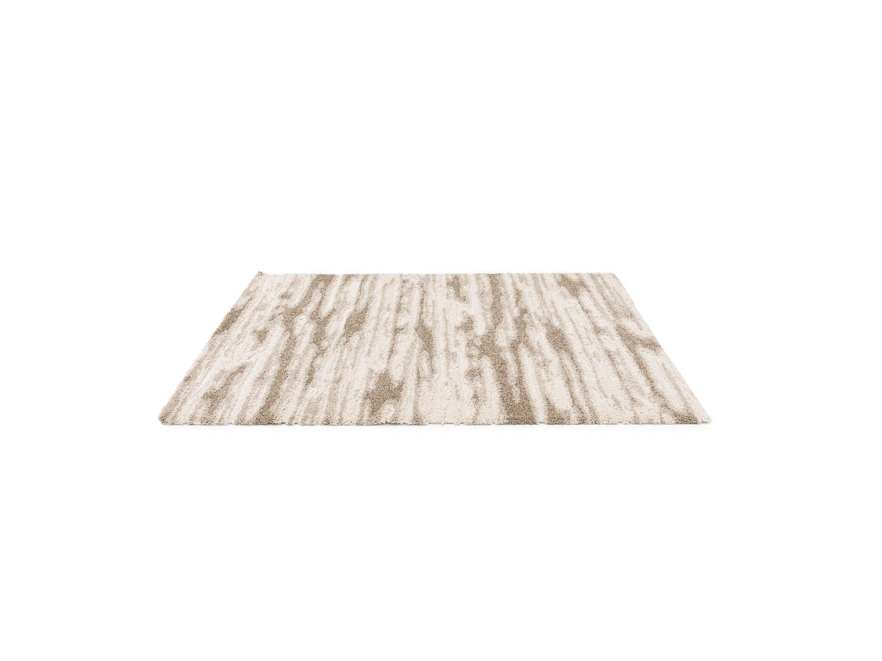 Telira - Tapis Poils Longs - Motif Abstrait - Marron