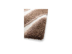 Tirasu - Tapis Poils Longs - Motif Abstrait - Marron