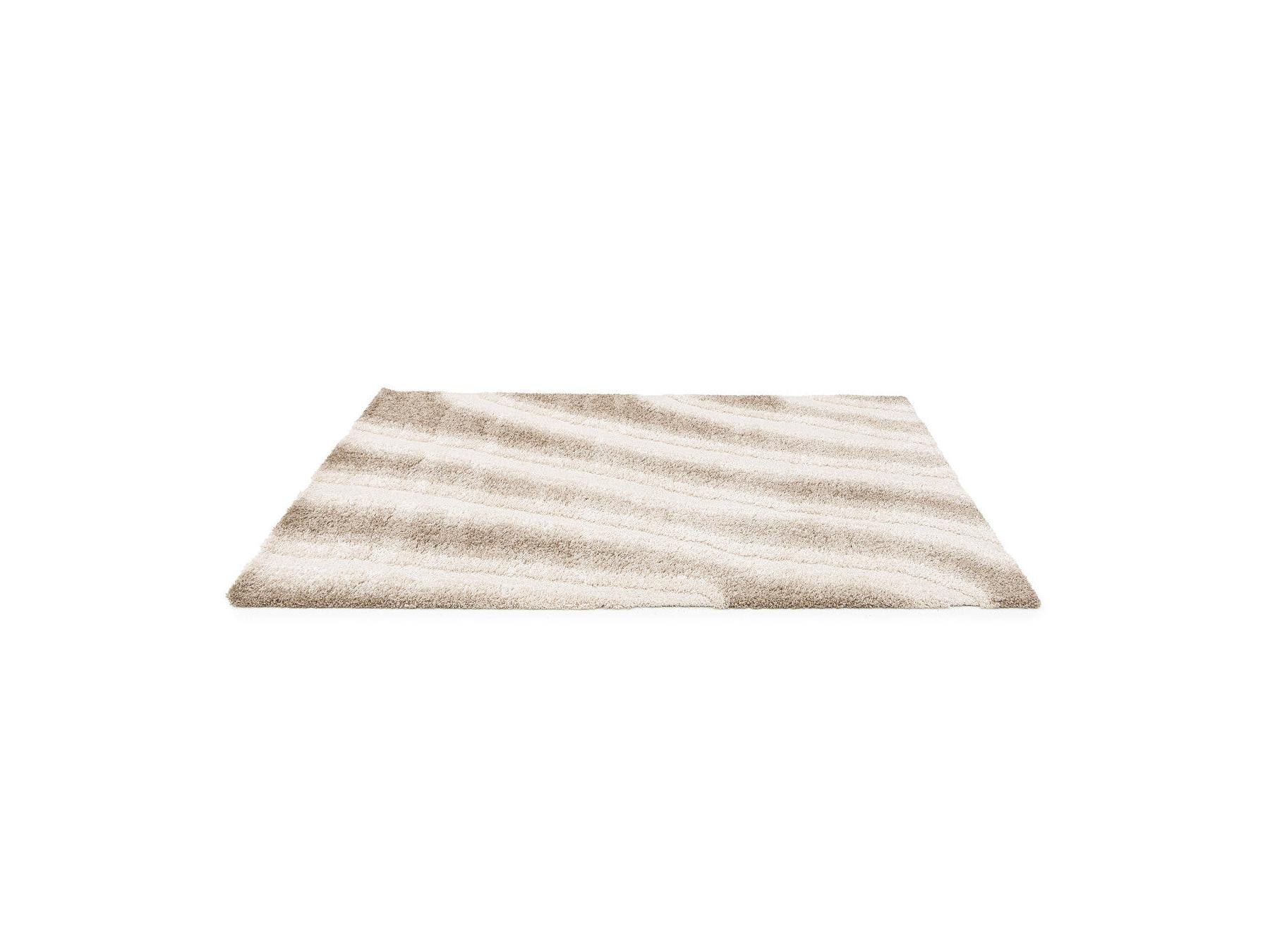 Tirasu - Tapis Poils Longs - Motif Abstrait - Beige