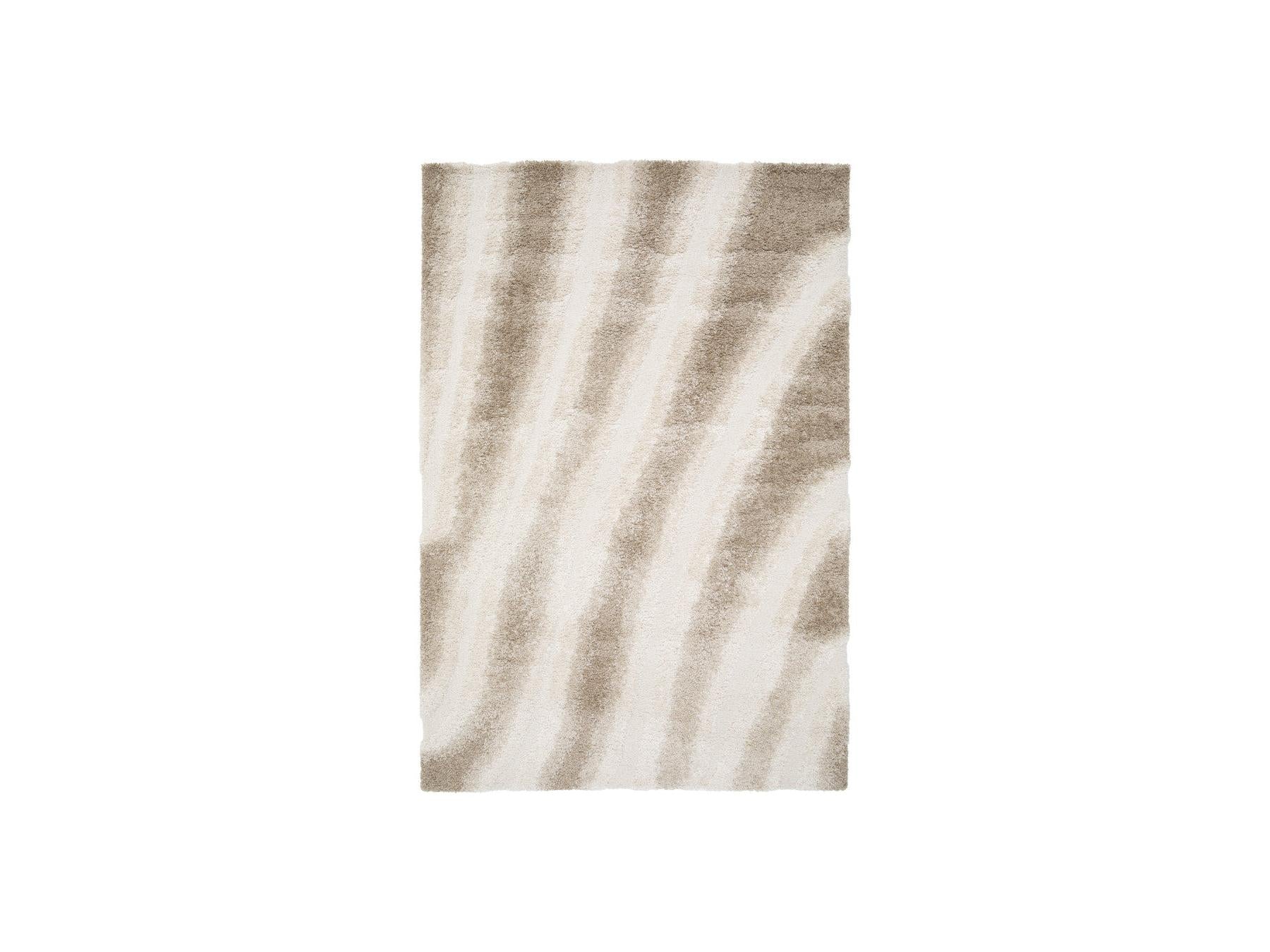 Tirasu - Tapis Poils Longs - Motif Abstrait - Beige