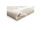 Chino - Tapis Poils Longs - Motif Abstrait - Beige