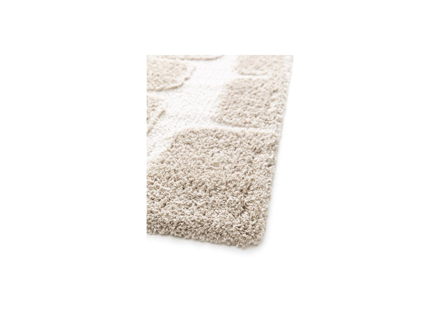 Chino - Tapis Poils Longs - Motif Abstrait - Beige