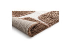 Chino - Tapis Poils Longs - Motif Abstrait - Marron