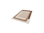 Kare - Tapis Poils Longs - Motif Graphique - Marron