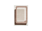 Kare - Tapis Poils Longs - Motif Graphique - Marron