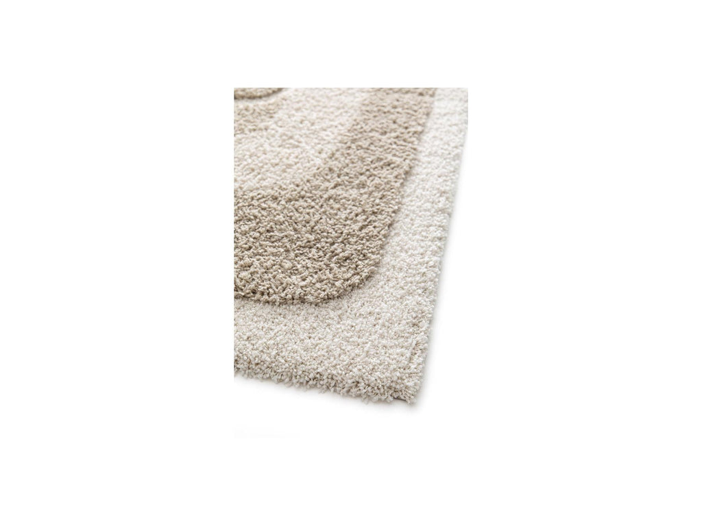 Kare - Long Pile Rug - Graphic Pattern - Beige