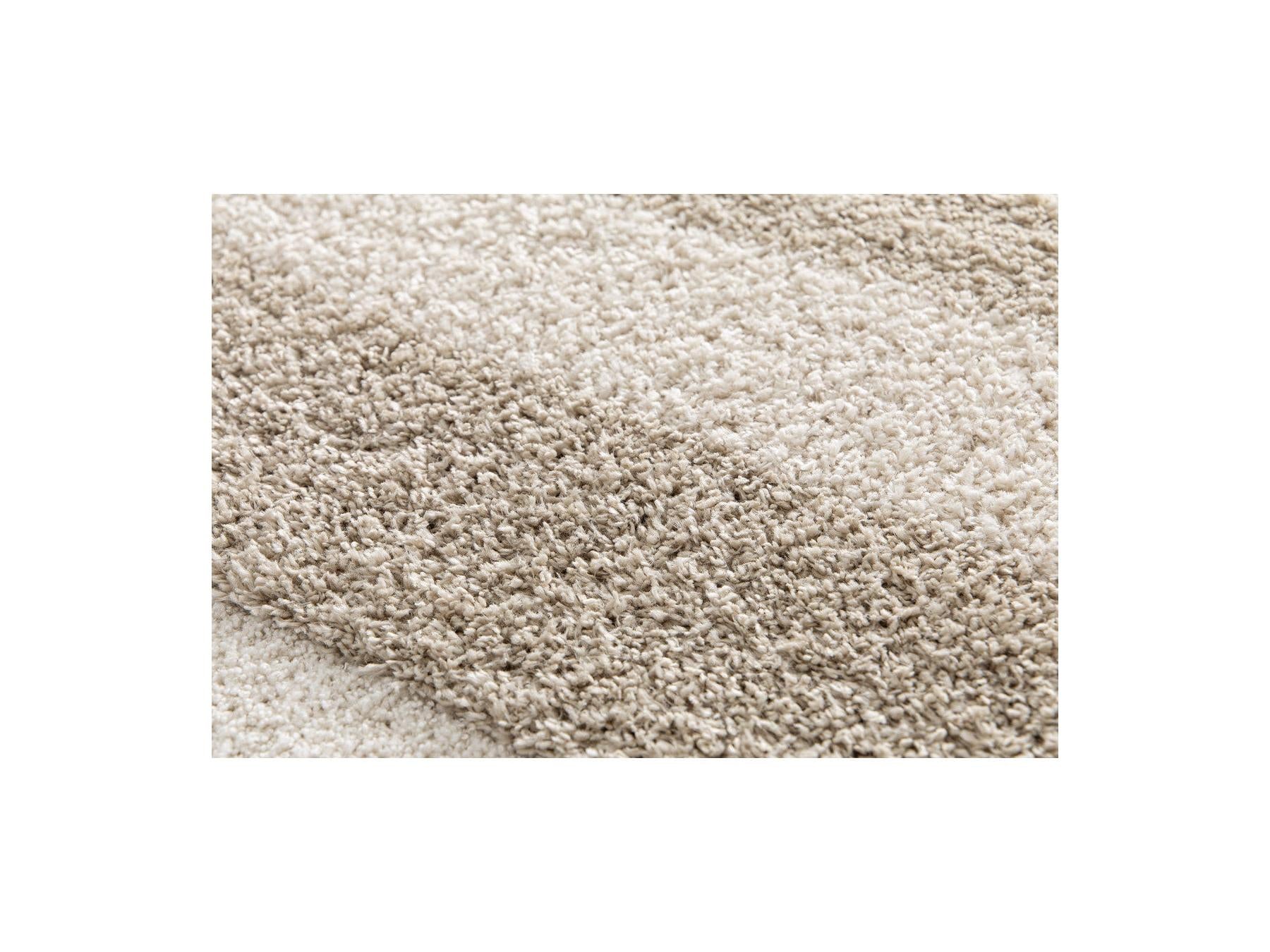 Kare - Long Pile Rug - Graphic Pattern - Beige
