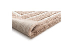 Lyzzo - Tapis Poils Longs - Motif Graphique - Beige