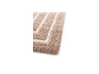 Lyzzo - Tapis Poils Longs - Motif Graphique - Beige