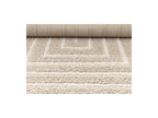 Lyzzo - Tapis Poils Longs - Motif Graphique - Crème