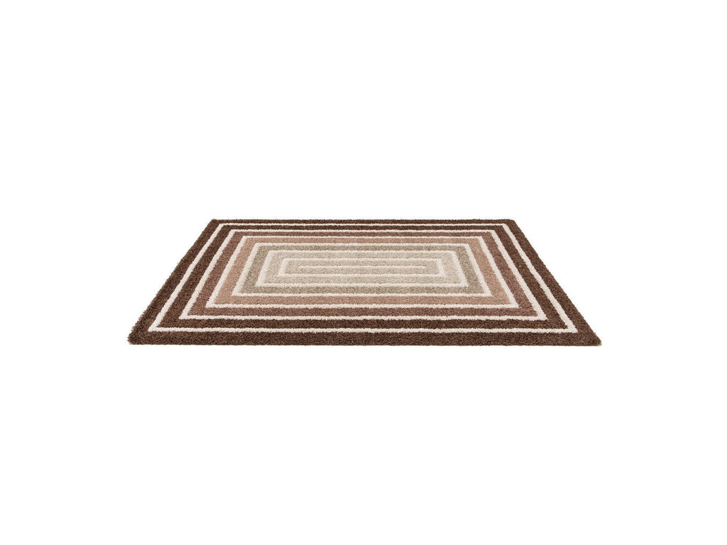 Lyzzo - Long Pile Rug - Graphic Pattern - Brown