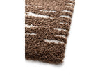 Tavaro - Long-Pile Rug - Abstract Pattern - Brown