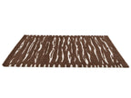 Tavaro - Long-Pile Rug - Abstract Pattern - Brown