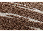 Tavaro - Long-Pile Rug - Abstract Pattern - Brown