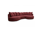 Calypso - Canapé D'Angle Fixe - Tissu Bouclette - Angle Droit