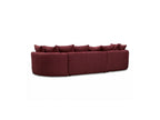 Calypso - Canapé D'Angle Fixe - Tissu Bouclette - Angle Gauche