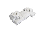 Roxelane - Panoramic Sofa Bed - Heathered Fabric - Left-Hand Corner