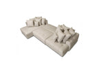 Roxelane - Panoramic Sofa Bed - Mottled Fabric - Right-Hand Corner