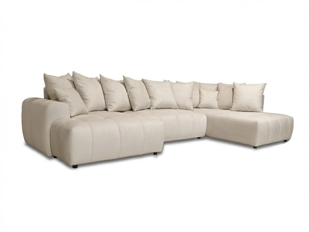 Roxelane - Panoramic Sofa Bed - Heathered Fabric - Left-Hand Corner