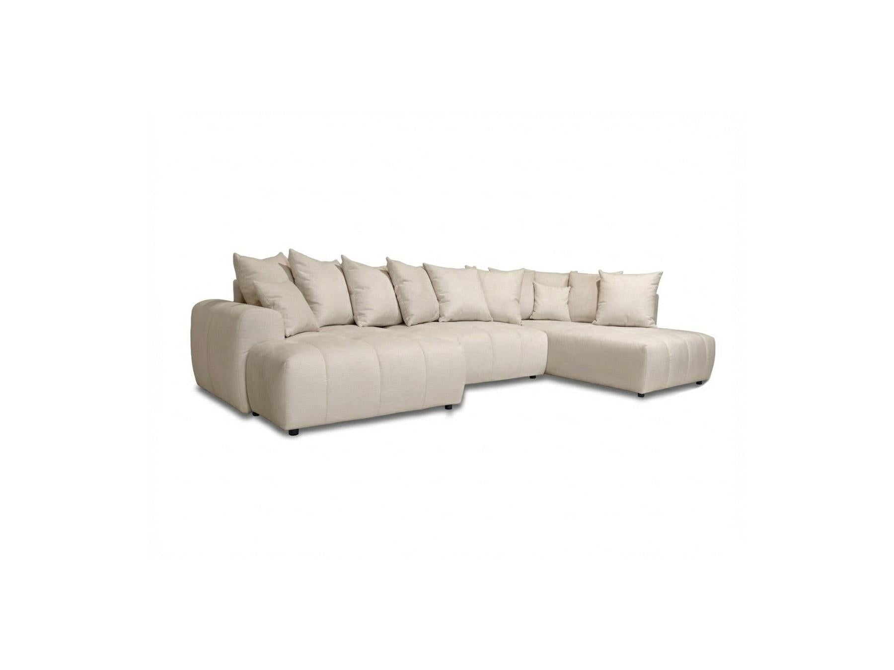 Roxelane - Panoramic Sofa Bed - Heathered Fabric - Left-Hand Corner