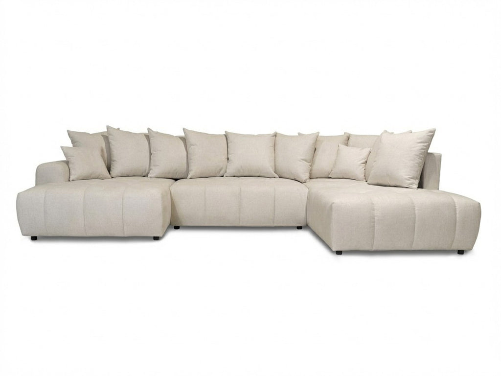 Roxelane - Panoramic Sofa Bed - Heathered Fabric - Left-Hand Corner