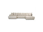 Roxelane - Panoramic Sofa Bed - Heathered Fabric - Left-Hand Corner